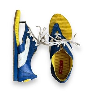 Miss Sixty Blue & Yellow Sneakers/Thongs Size 6.5